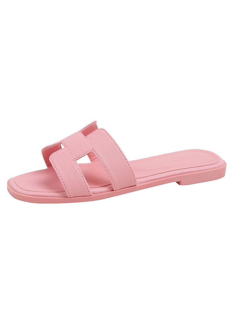 2024 Fashion Womens Slippers Slim Summer Flats Pink