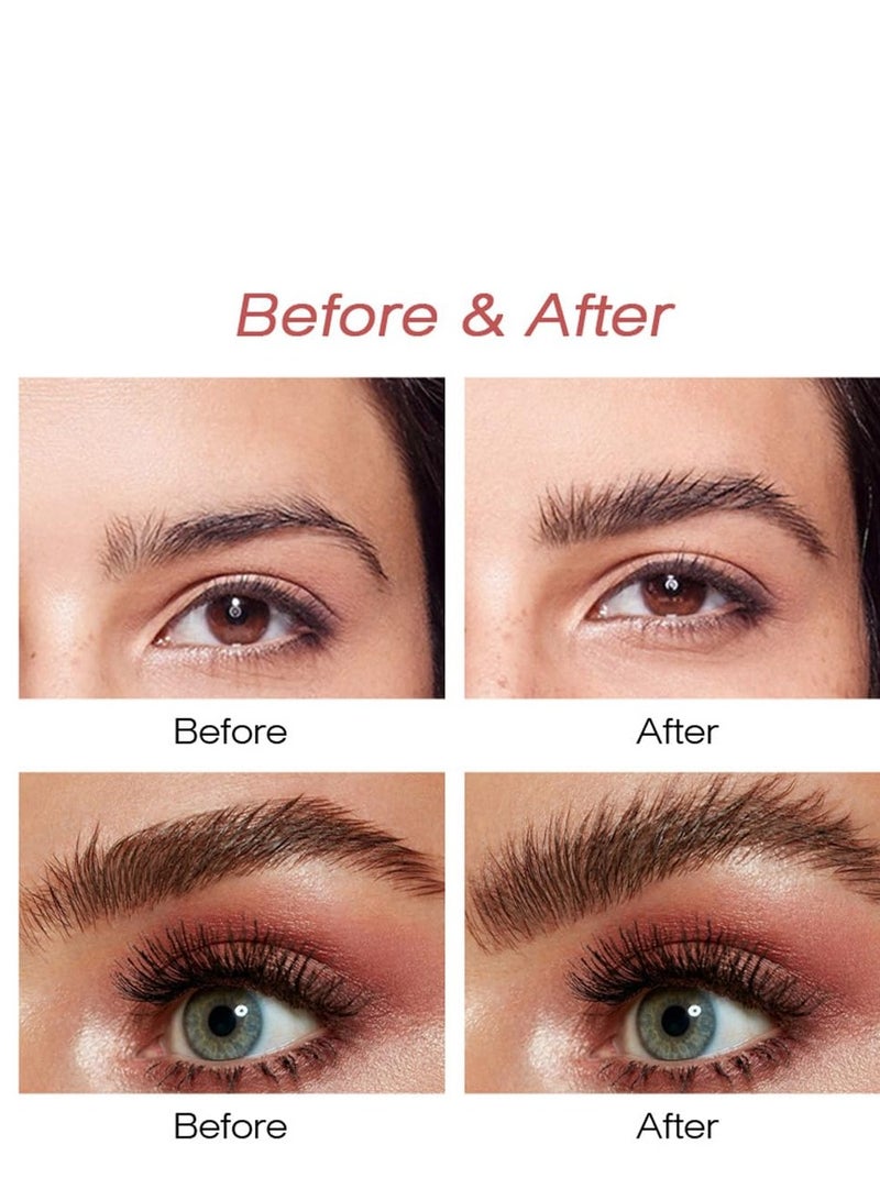 SYOSI مجموعة مكياج جل تثبيت الحواجب الشفافة 2 قطعة، صابون غراء الحواجب، جل رفع الحواجب الشفاف، جل حواجب سريع التشكيل، خالي من القسوة، مستحضرات تجميل مقاومة للماء تدوم طويلاً - Image 3