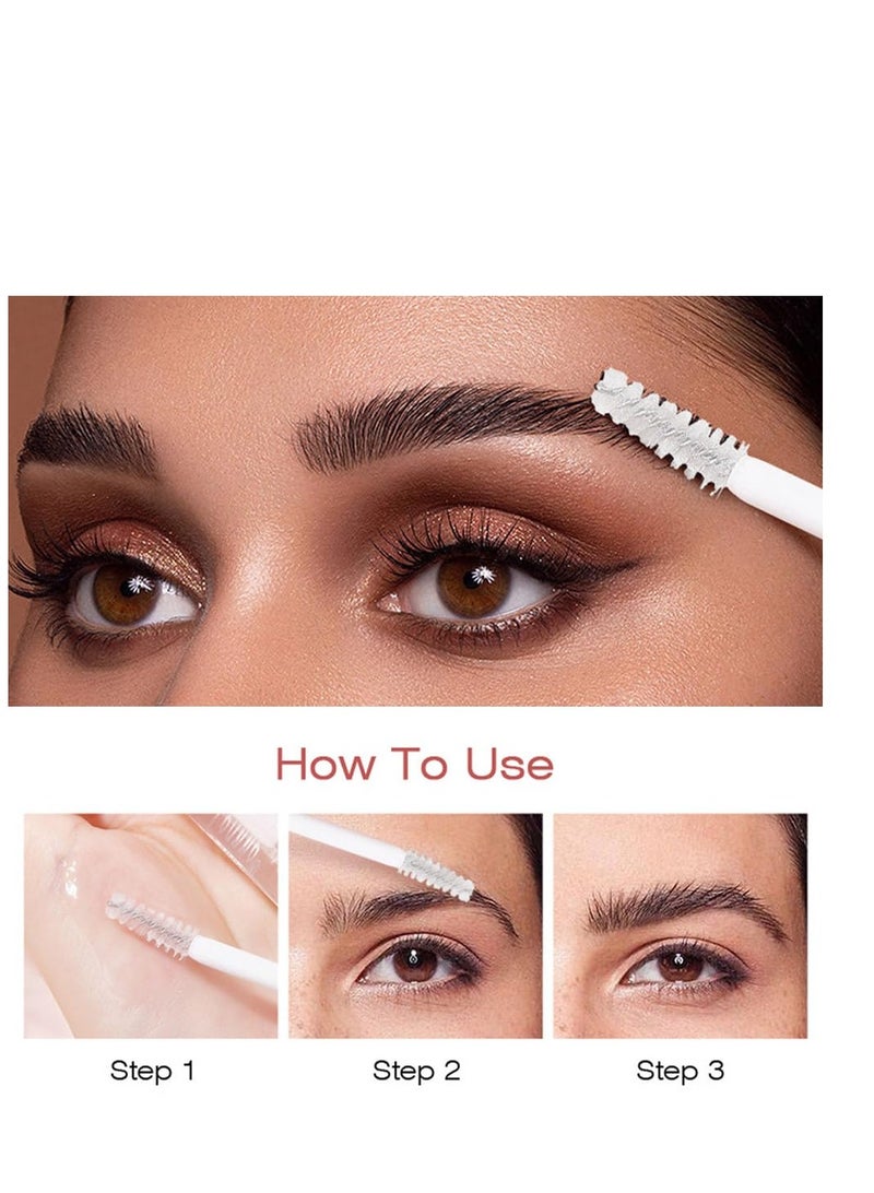 SYOSI مجموعة مكياج جل تثبيت الحواجب الشفافة 2 قطعة، صابون غراء الحواجب، جل رفع الحواجب الشفاف، جل حواجب سريع التشكيل، خالي من القسوة، مستحضرات تجميل مقاومة للماء تدوم طويلاً - Image 5