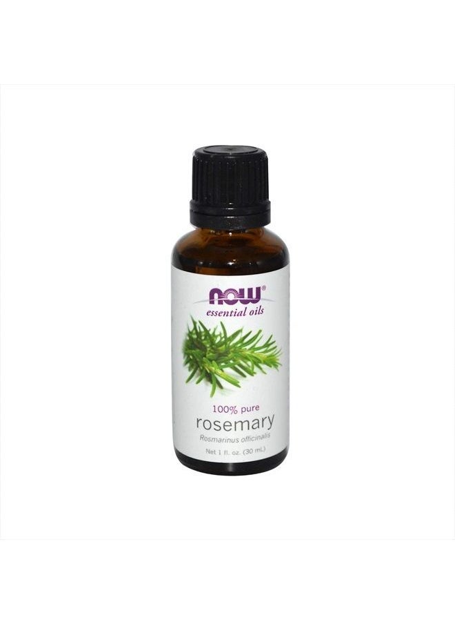 now Essential Oils, Rosemary Oil, Purifying Aromatherapy Scent, Steam Distilled, 100% Pure, Vegan, 1-Ounce 