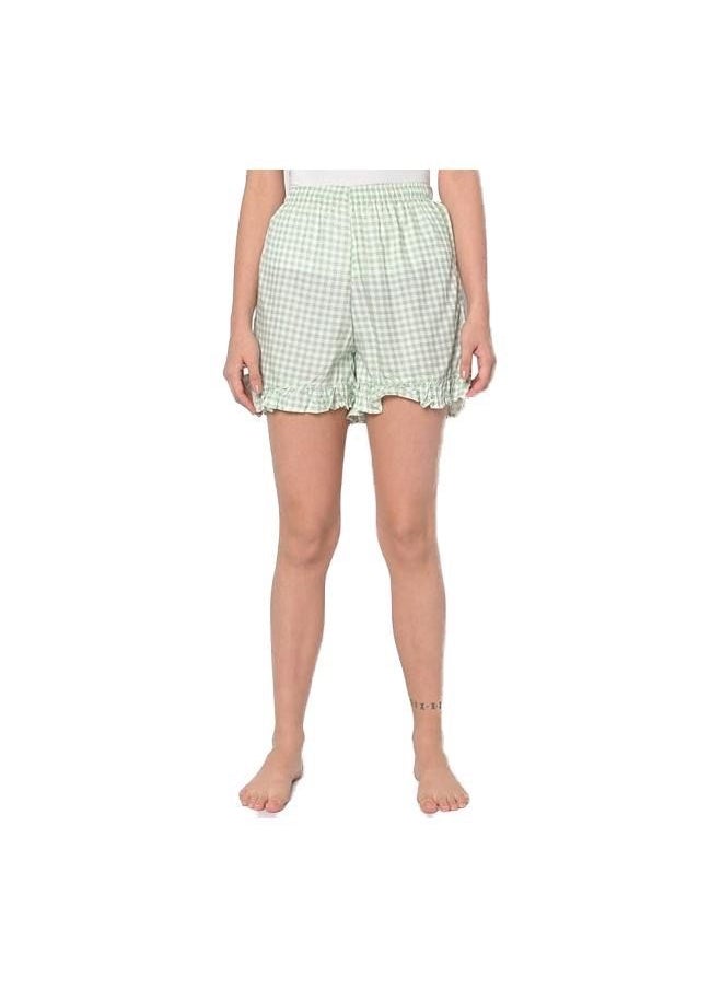 Green Women's Frill Casual Shorts - pzsku/ZF62D4D562975B38AE86AZ/45/_/1694265740/9485e1a6-c3e2-43ba-8cf4-aa53116b0866