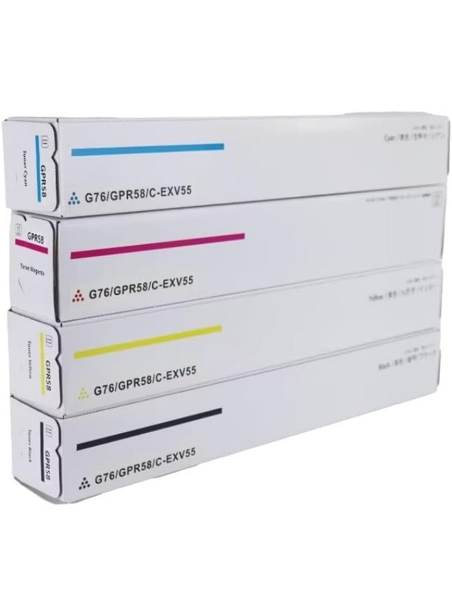 Terabyte C EXV 55 Full Compatible toner cartridge is suitable for Printer Canon IR Adv C256i, IR Adv C257i, IR Adv C356i, IR Adv C357i C-EXV 55 Black Cyan Magenta Yellow - Image 3