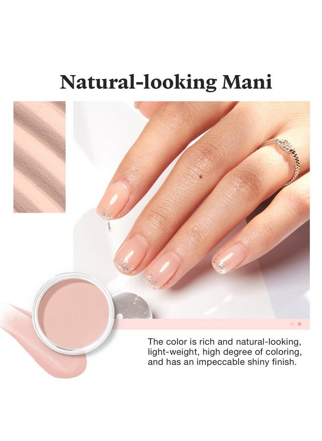 AZUREBEAUTY AZUREBEAUTY Translucent Dip Powder - Nail Bed Color 2Oz/56g, Sheer Nude Semi-transparent Clear Soft Peach Pink Dipping Powder Crystal Natural Nail Art Starter Manicure Salon DIY Home for Starter Gift  - Image 2