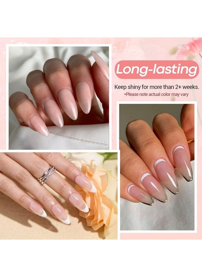 AZUREBEAUTY AZUREBEAUTY Translucent Dip Powder - Nail Bed Color 2Oz/56g, Sheer Nude Semi-transparent Clear Soft Peach Pink Dipping Powder Crystal Natural Nail Art Starter Manicure Salon DIY Home for Starter Gift  - Image 3