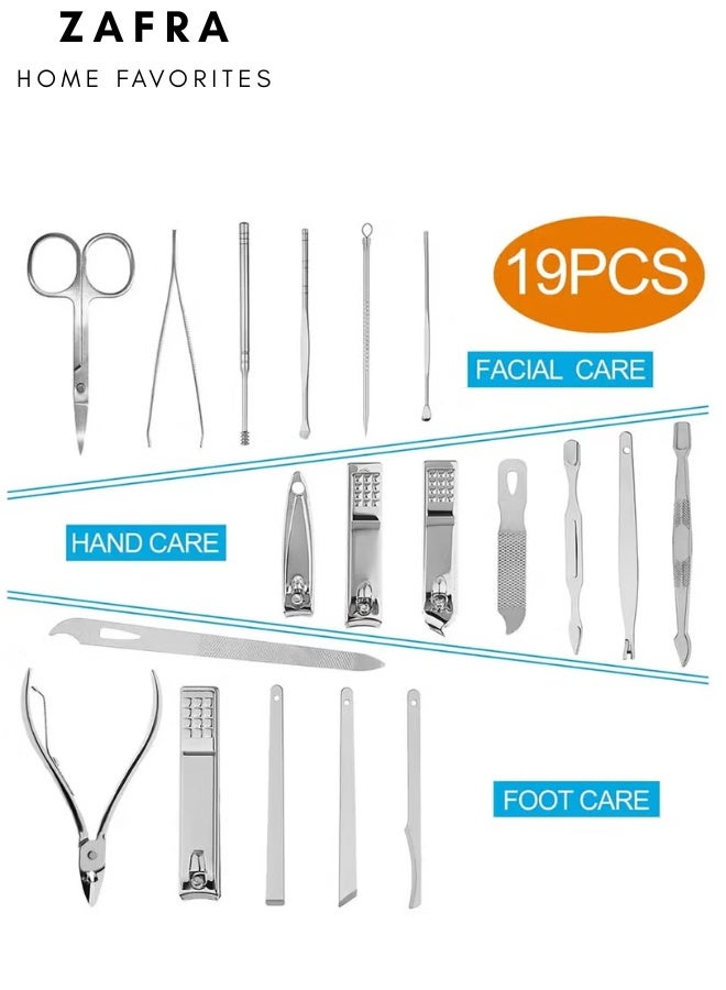 ZAFRA At-Home 19pc Manicure & Pedicure Set with Storage Bag - Image 2