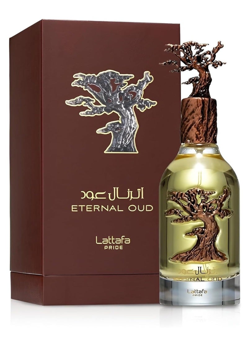 Lattafa Eternal Oud Eau De Parfum - 100ml | A Timeless Amber Fragrance for Men and Women - Image 1