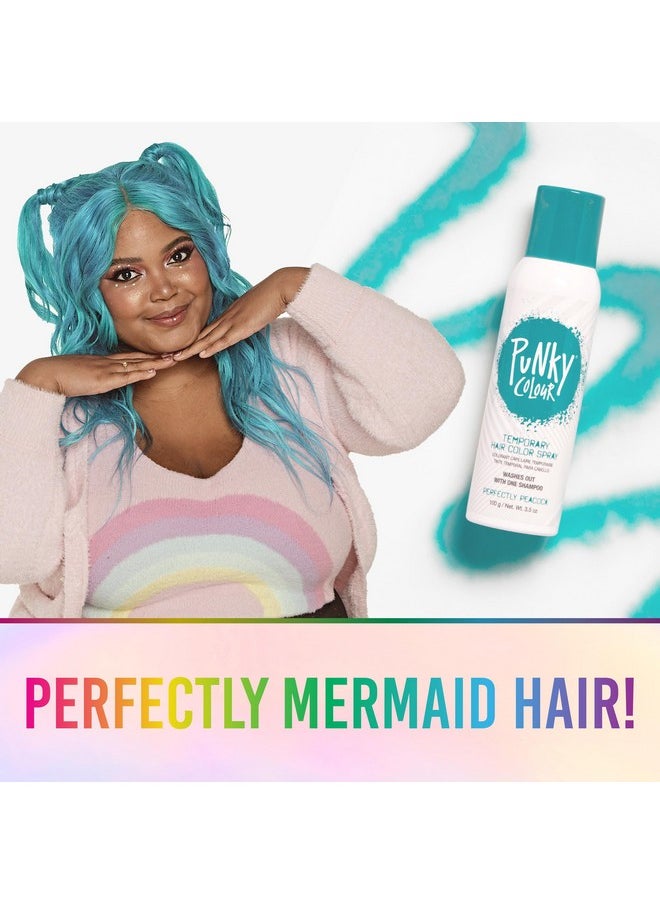 Jerome Russell Punky Pastel Temporary Hair Color Spray, Perfectly Peacock, Spray-On Hair Color, Fast-Drying, Non-Sticky, Travel Size Hair Dye For Instant Vivid Hair Color, 3.5 Oz, 1-Pack  - Image 3