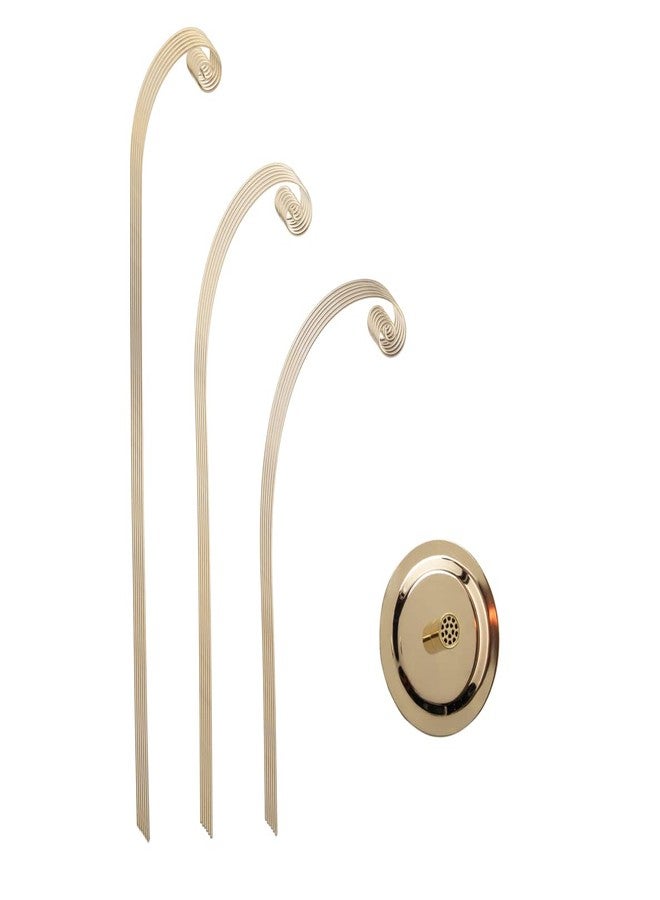 Creative Hobbies 20 Inch Tall Ornament Display Tree, Bright Brass Plated, Holds 15 Ornaments - Image 3