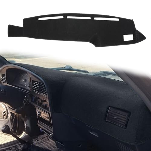 HanLanKa Dashboard Cover Dash Cover Mat Pad Custom Fit for Toyota 4Runner Pickup Truck 1989 1990 1991 1992 1993 1994 1995(89-95 Black) - Image 1