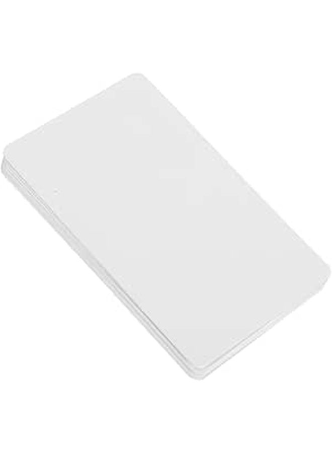Veemoon 10Pcs DIY PVC Membership Card Set Thick Plastic Blank Cards For Business Event Tagging - Image 1