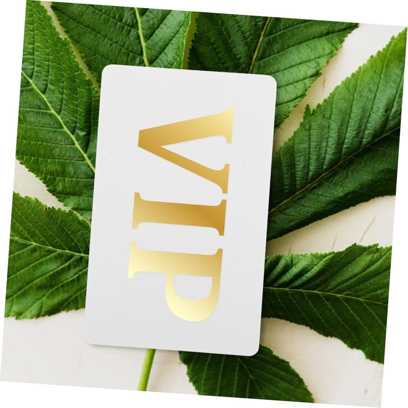 Veemoon 10Pcs DIY PVC Membership Card Set Thick Plastic Blank Cards For Business Event Tagging - Image 4