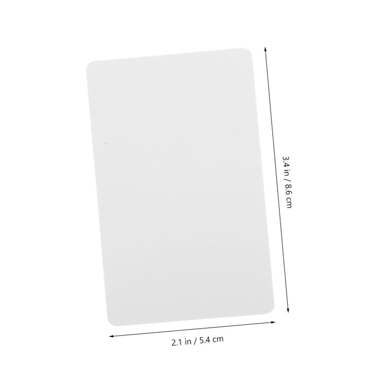Veemoon 10Pcs DIY PVC Membership Card Set Thick Plastic Blank Cards For Business Event Tagging - Image 3