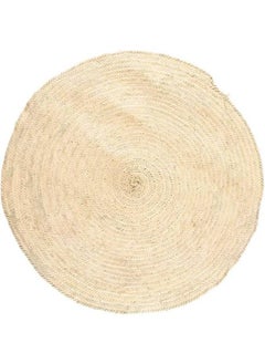 Generic Boho 100% Natural Palm Frames Handmade Round Area Rug Home Kitchen Decor (120cm)  - Image 2