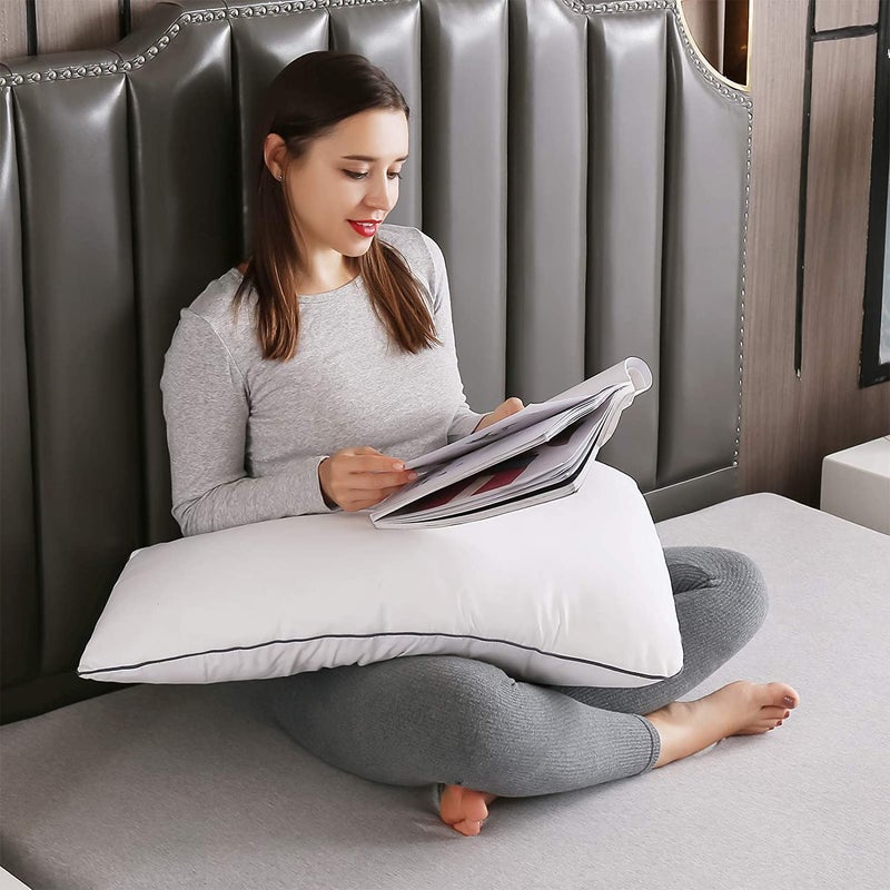 Linenovation V Shape Medical Orthopaedic Support Pillow Includes Complimentary White Pillow Case Free - Image 3