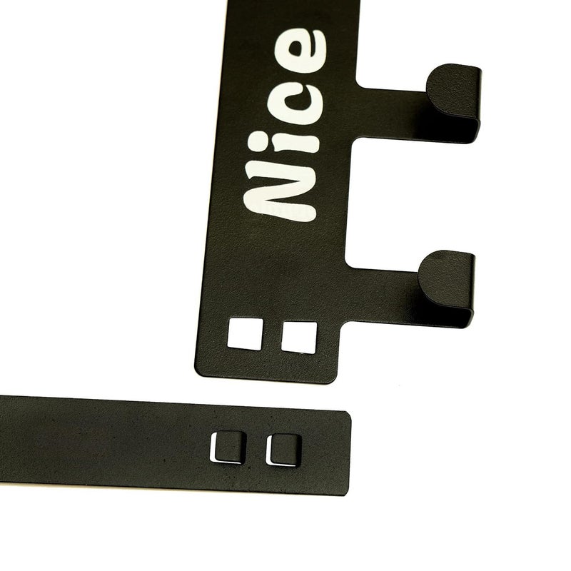 Solitude خطاف باب فوقي معدني ثقيل من الكربون للملابس، خطافات تعليق بدون حفر للأبواب للحمام، غرفة النوم، المطبخ | حامل وشاح، معطف، منشفة | خطاف باب قابل للإزالة، فولاذ كربوني (عبوة من 2) - Image 3