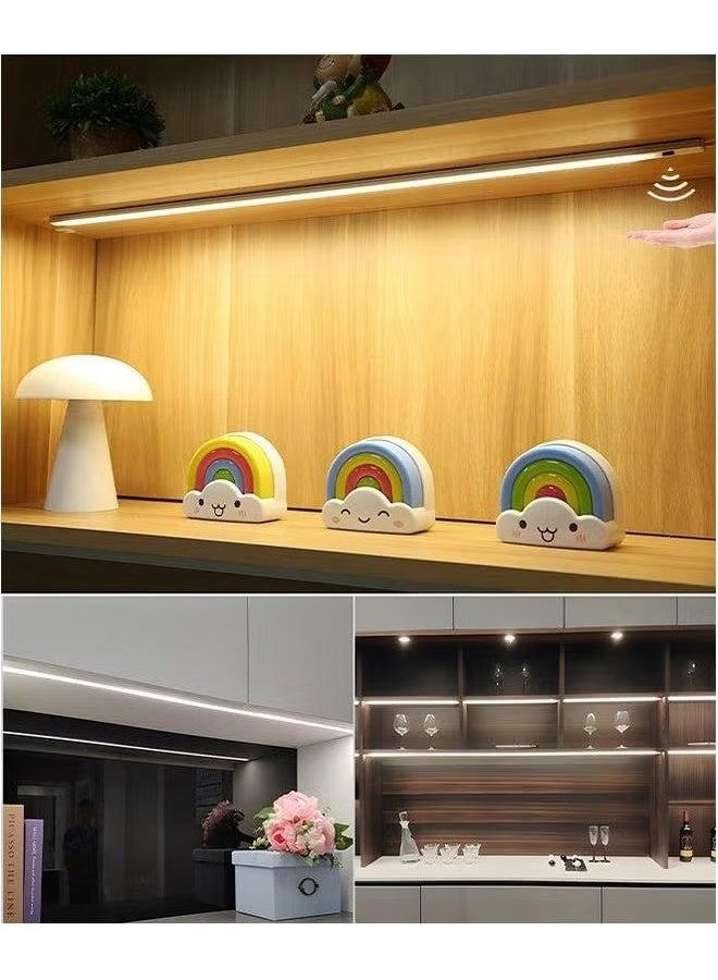 EETU LED Under Cabinet Lighting,Under Desk Light Bar,Table Lamp Hand Wave Activated,40cm Warm White Lights Strip,Dimmable Counter For Workbench Kitchen Closet Cupboard Shelf - Image 4