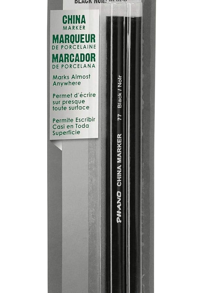 Dixon Industrial Phano Peel-Off China Markers, Black, 2-Pack - Image 3