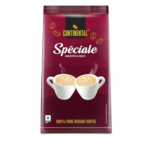 Continental Coffee Continental Speciale Instant Coffee | Premium Arabica Blend | 100% Pure Instant Coffee | Smooth & Rich Coffee | Medium Roast | No Added Flavors | 200g / 180g Pouch (Weight May Vary) - Image 1
