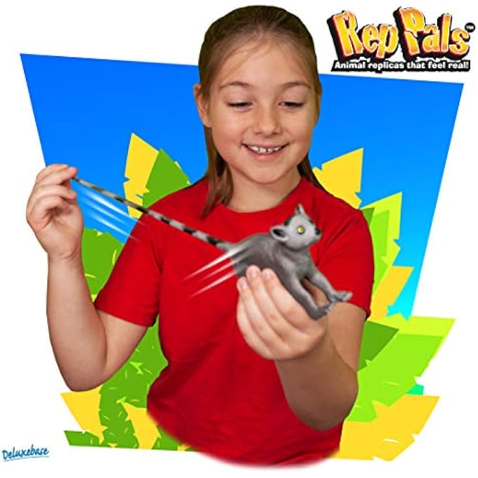 Deluxebase Ringtail Lemur - Deluxe Base Elastic Toy - Super Elastic Rubber Animals That Look Real - Perfect for Kids - Image 2