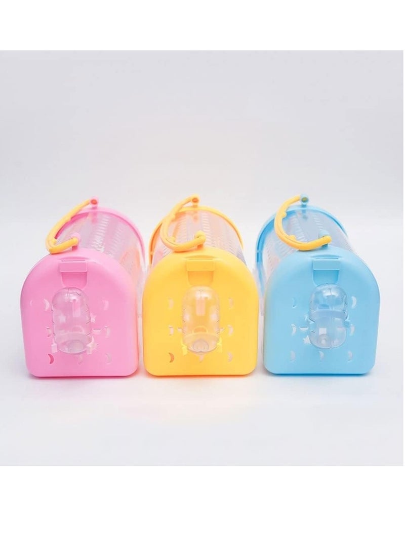 الهامستر الناقل قفص الحيوانات الأليفة الصادرة قفص الحقيبة الفئران خنزير غينيا السفر النقل - Image 4