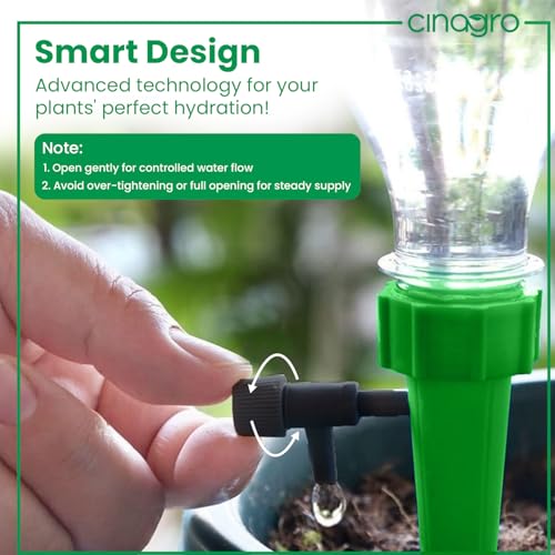 Cinagro (Pack of 6) Drip Irrigation kit for Home Garden, Self-Watering Spikes, Drip Spikes for Plants, Home Garden, Automatic Plant Watering Devices - Image 5