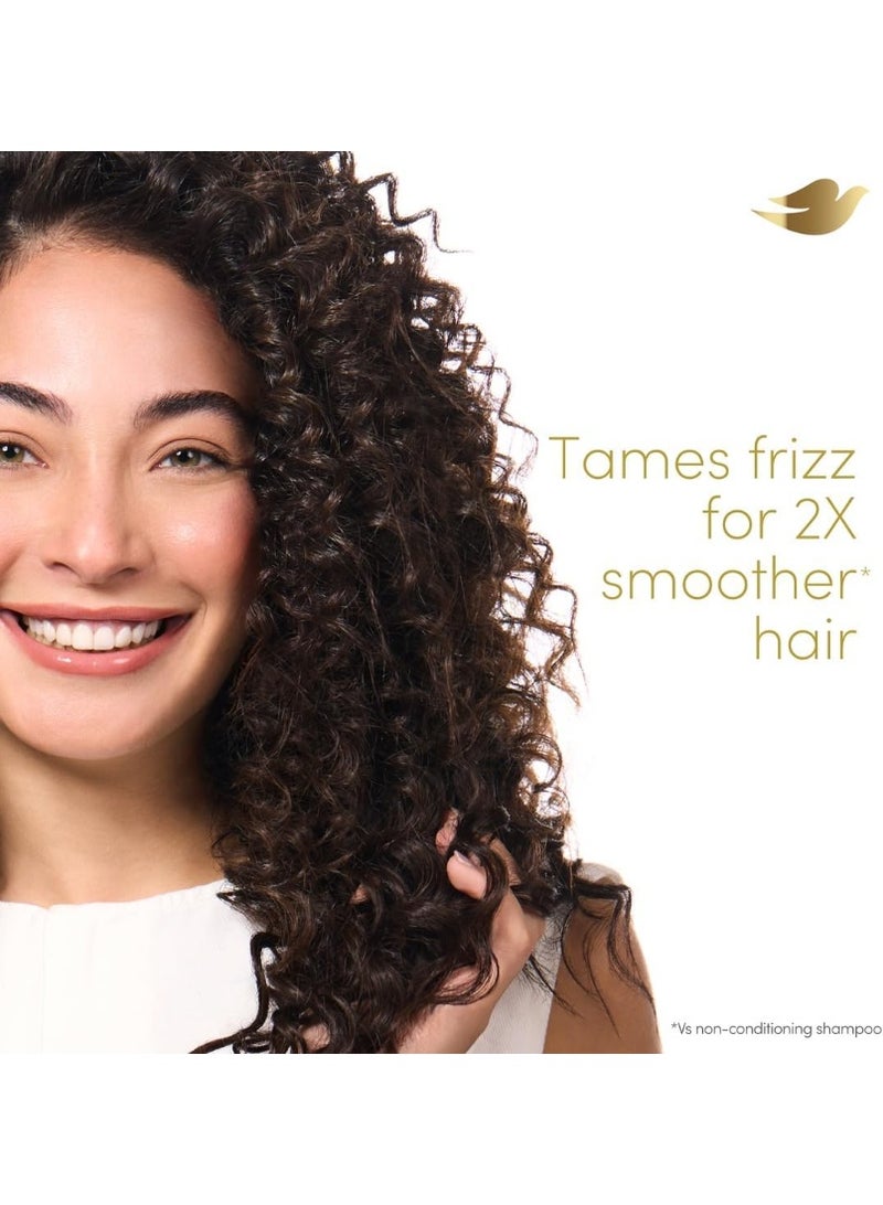 DOVE Conditioner 5 oils nourishing care, tames frizz for 2x smoother* hair, 350ml - Image 5