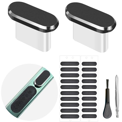 Limvory USB C Dust Plug Type C Anti Dust Cover Protector Cap with Phone Speaker Cover Compatible with iPhone 17 16 15 Series Samsung Galaxy S22S21S20 Note 2010 All USB C Devices - Image 1