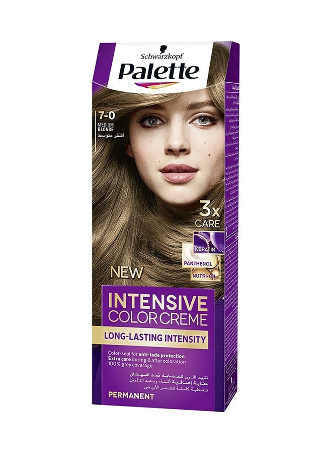 Palette كريم لون مكثف 7-0، أشقر متوسط 7-0، أشقر متوسط 50 مل، 50 مل، و 10 مل - Image 2