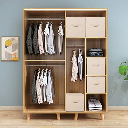 iwill CREATE PRO Pack of 2, Zip Lidded Wardrobe Storage Bins,Collapsible Fabric Storage Boxes for Clothing, Bedding, Toys, Blankets Organizer, Foldable & Washable, Beige - Image 5
