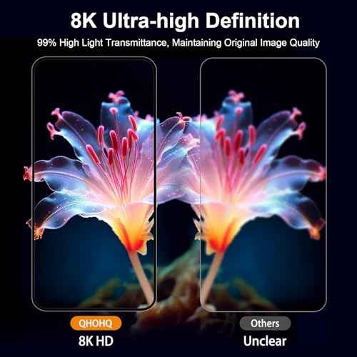 QHOHQ for iPhone 16 Pro Screen Protector with Camera Lens Protector, [Military Grade Shatterproof], Top 9H+ Tempered Glass, Full Edge Coverage, Ultra Durable, with Easy Installation Tool [3+3 Pack] - Image 5