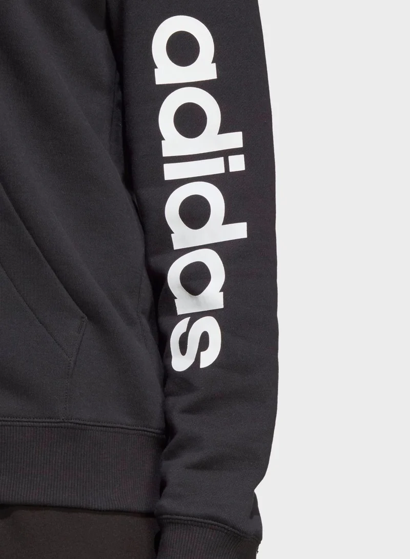 adidas سترة Essentials Linear Full-Zip French Terry