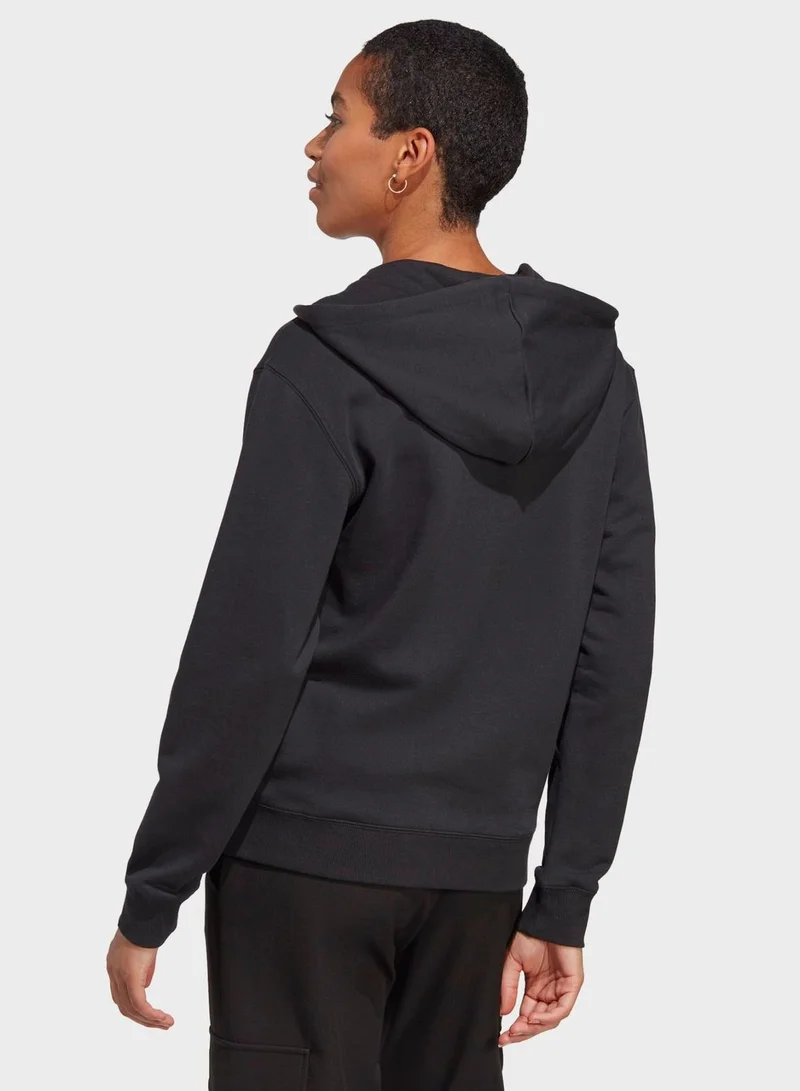 adidas سترة Essentials Linear Full-Zip French Terry