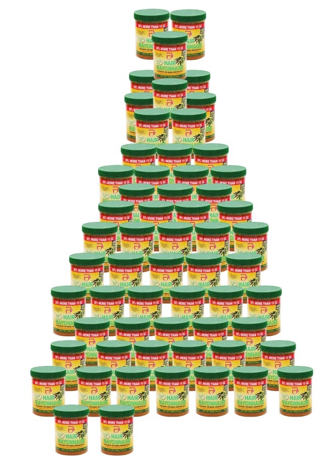 PYRON 60 Pieces Hair Mayonnaise Treatment for Weak & Damaged Hair with Olive Oil 500grams  - Image 1
