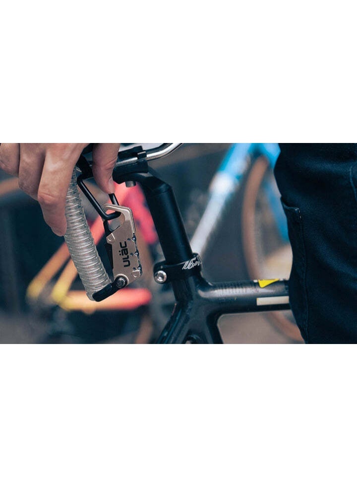 Ulac Valkyrie Carabiner Cable Combo Lock Silver - Image 2