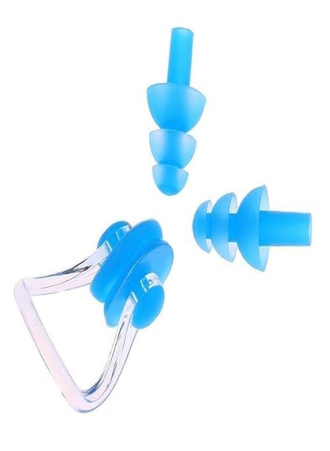 SOLDRIGHT SHOP Swimming Nose Clip & Ear Plugs Set with Protective Case | Adjustable & Comfortable Anti-Slip Waterproof Nose Clip & Ear Plugs for Pool, Swim Training, and Water Activities (1 Set) - Image 2