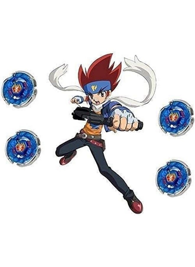 Euphoria EUPHORIA Metal Fusion Clash of Tornado Speed Top Stadium Battle with 4 Beys and 2 Launchers in One Pack(Multi Color)  - Image 2