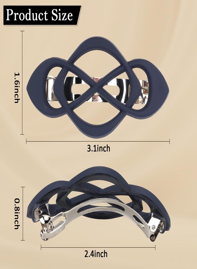 Hapdoo 6PCS French Hair Barrettes for Women, Vintage Barrette Hair Clips for Thick Thin Fine Hair Girls - Image 2