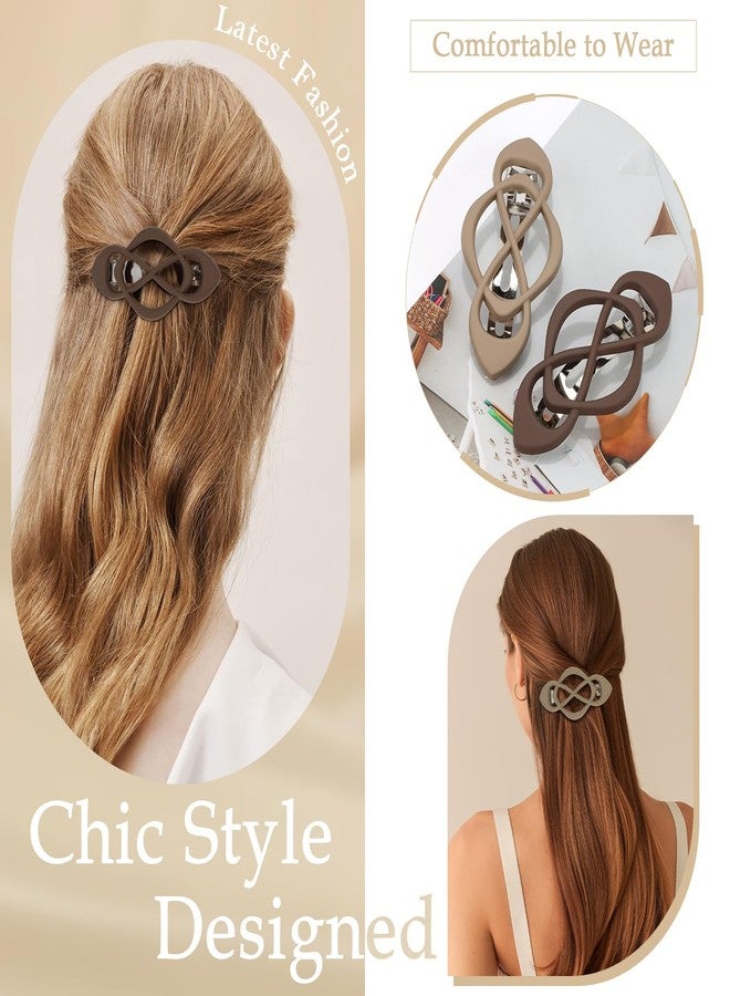 Hapdoo 6PCS French Hair Barrettes for Women, Vintage Barrette Hair Clips for Thick Thin Fine Hair Girls - Image 4