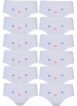 Hepsine Rakip Competing All 12LI Girls' Panties Thin Waist Embroidered Cotton Economical Slip  - Image 1