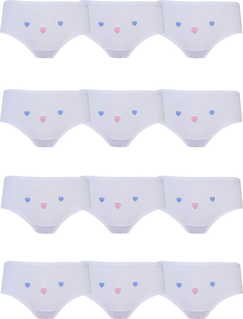 Hepsine Rakip Competing All 12LI Girls' Panties Thin Waist Embroidered Cotton Economical Slip  - Image 4