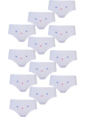 Hepsine Rakip Competing All 12LI Girls' Panties Thin Waist Embroidered Cotton Economical Slip  - Image 3