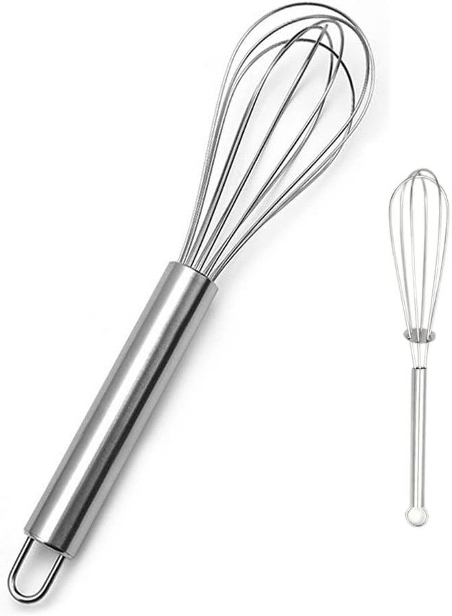AUTOWRAP 3 pcs Stainless Steel Balloon Shape Wire Whisk/Egg Beater for Blending, Whisking, Beating, Stirring, Cooking - Image 1