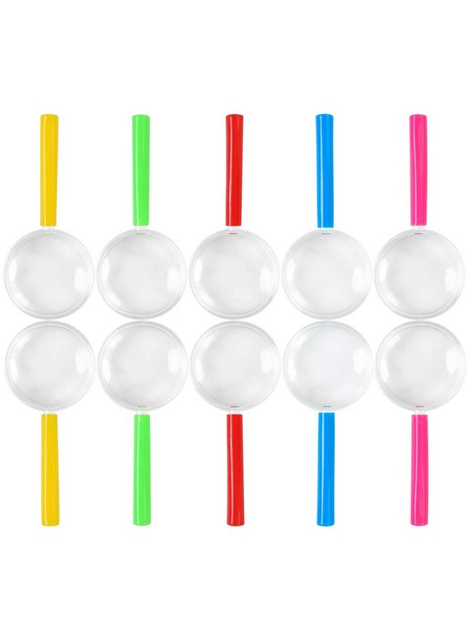 Elcoho 30 Pack Plastic Magnifying Glasses Colorful Magnifying Glasses Party Favors With A Storage Bag 5 Colors - Image 4