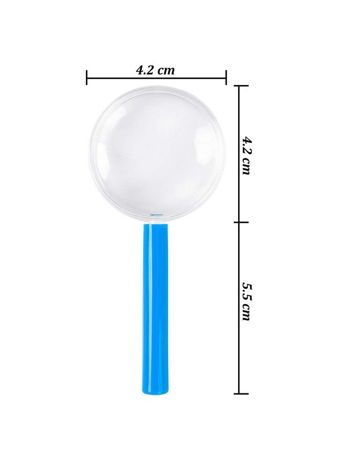 Elcoho 30 Pack Plastic Magnifying Glasses Colorful Magnifying Glasses Party Favors With A Storage Bag 5 Colors - Image 2
