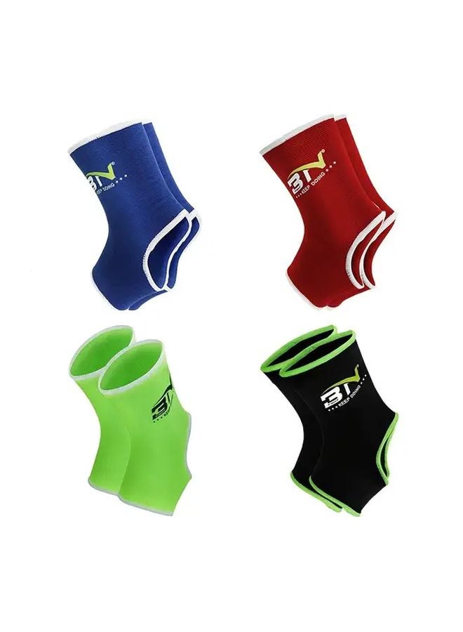 دعامات الكاحل ذات الصندوق الأسود قماش قابل للتنفس لدعم تدريب اللياقة البدنية للملاكمة مقاس S - Image 1