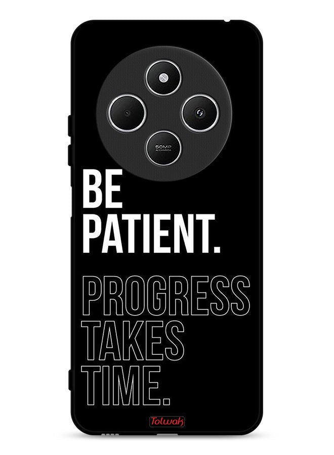 Tolwak Xiaomi Redmi 14R 5G Protective Case Cover Be Patient Progress Takes Time - Image 1