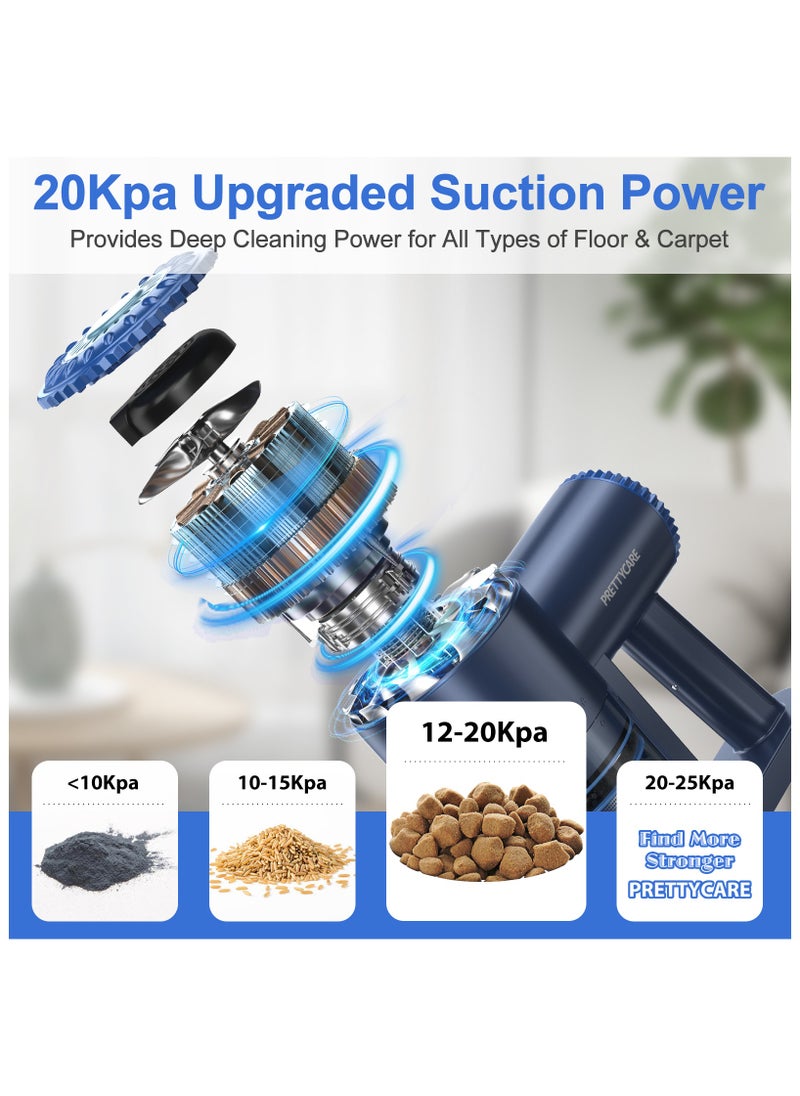 Generic Utillify Cordless Bendable Vacuum Cleaner with HEPA Filter, 20KPa Suction, 1.2 Liters Dust Capacity, 2-in-1 Brush Head Set, LED Display, Lightweight Vacuum for all Types of Floor, Runtime 45 Min  - Image 5