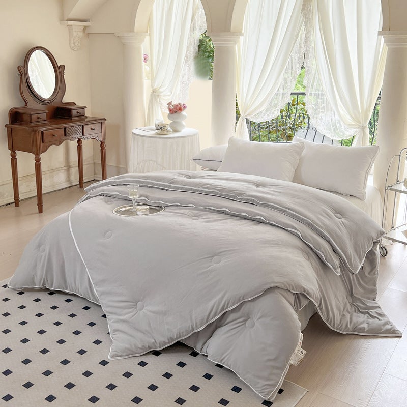 Category A Maternal And Infant Grade Cotton Zipper Type Mother-In-Law Quilt Winter Quilt Spring & Fall Quilt Summer Quilt Soybean Quilt Core Quilt Air-Conditioning Quilt - Image 1