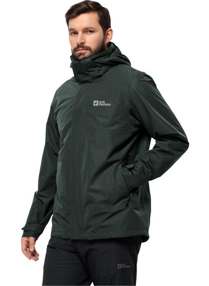 Jack Wolfskin 1116251-4161 سترة لونتال 3 في 1 للرجال كوت خارجي  - Image 5