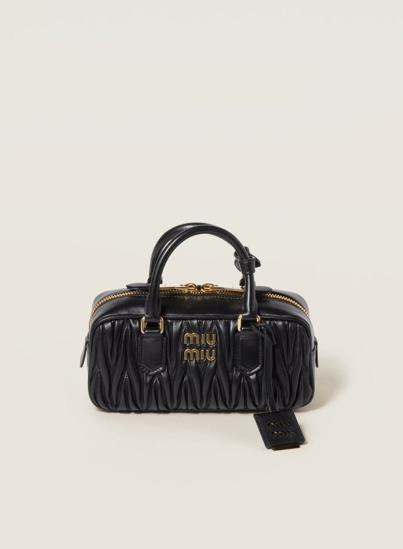 Miu Miu MIU Arcadie Top Handle Bag in Matelassé Nappa Leather Crossbody Shoulder  - Image 1